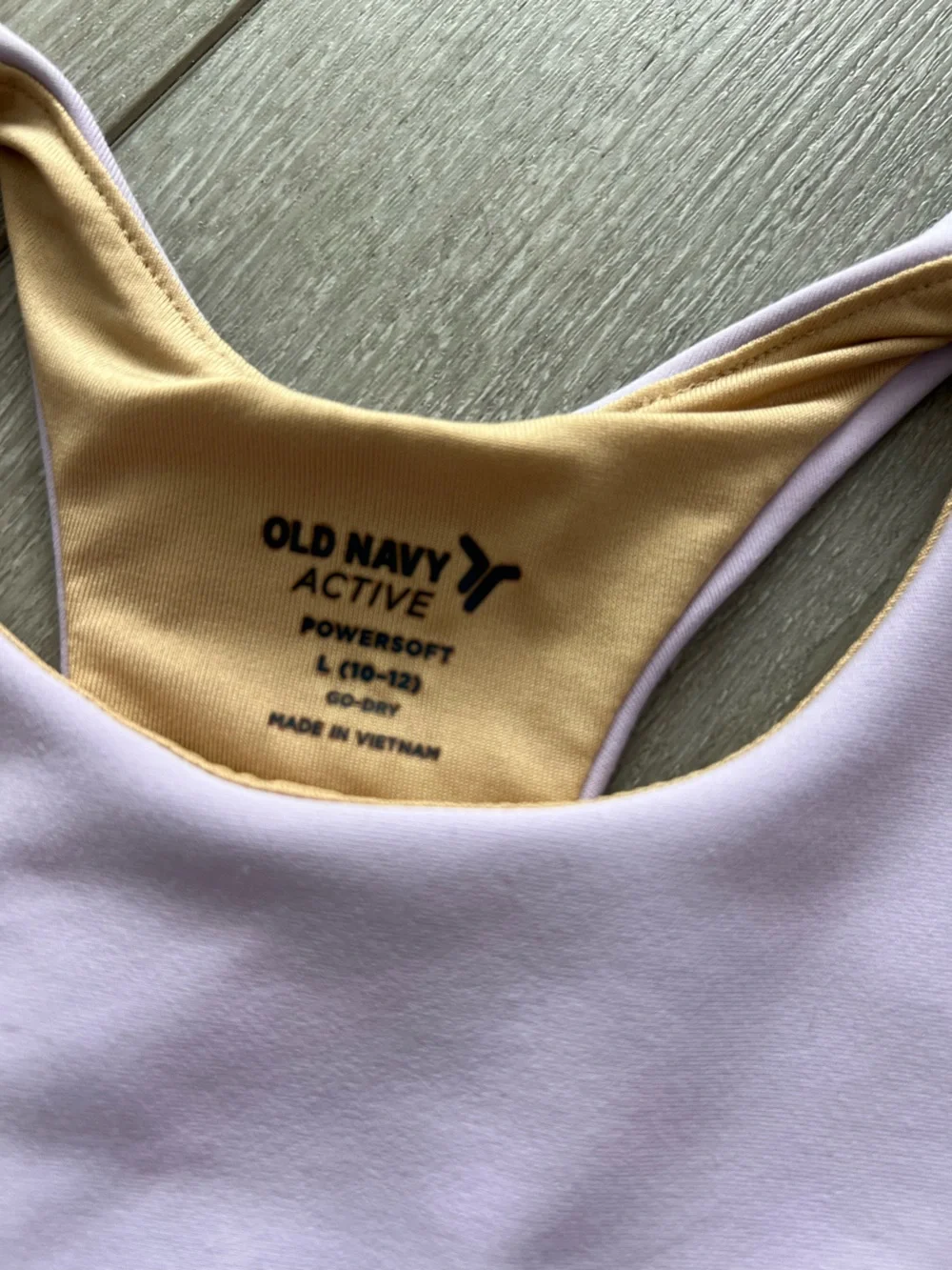 Old Navy Active Pastel Sports Bra Girls Size 10/12 L